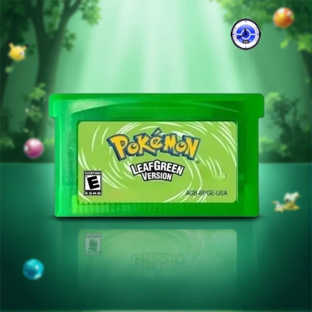 GBA Game Card， Pokémon RTC Game Cartridge ， Ruby, Sapphire, FireRed, LeafGreen  Retro Game, Children's Gift