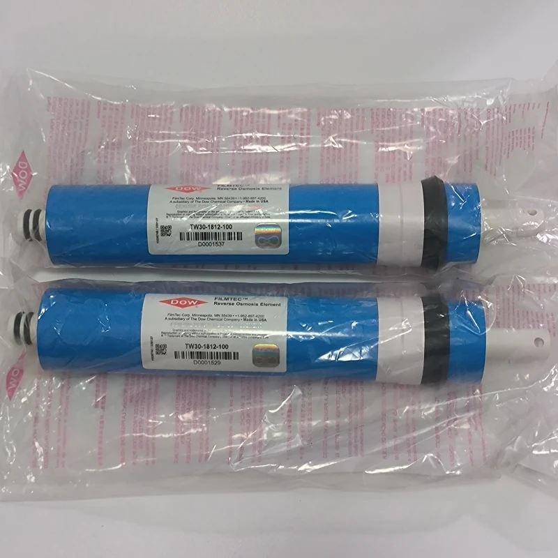 2pcs original 100 gpd water filter for Dow Filmtec reverse osmosis membrane TW30-1812-100 water filter