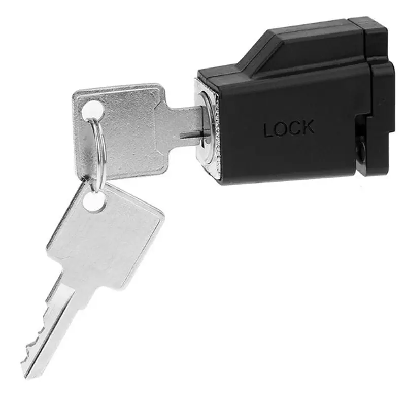 DT19-Alloy For Enhanced Security Windows Lock With 2 Keys For Hospitals Black