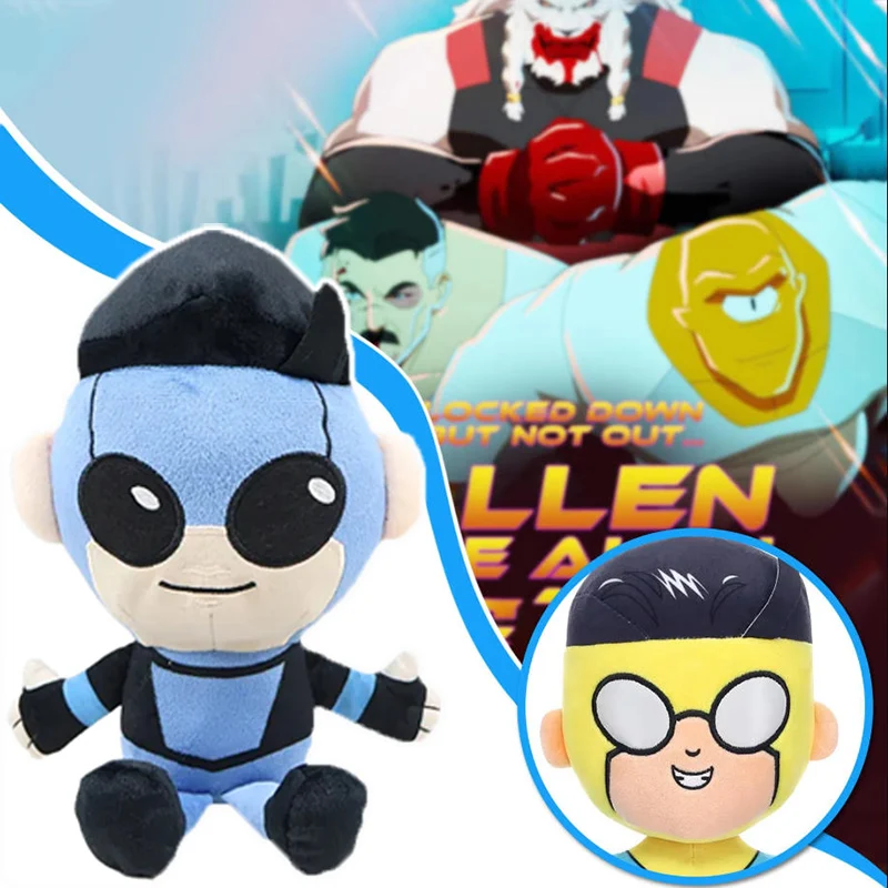 

Cartoon Invincible Plush Toy Invincible Young Hero Mark Grayson Stuffed Doll Plushie figure Pillow Kids Birthday Christmas Gifts