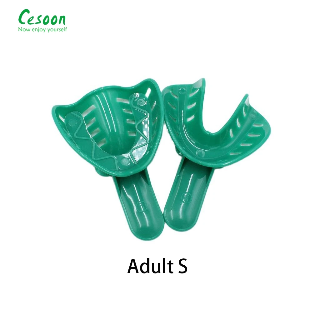 12Pcs/Set Dental Impression Tray For Adult/Children Plastic Materials Teeth Holder Removable Dental Clinic Lab Equipment 6 Sizes