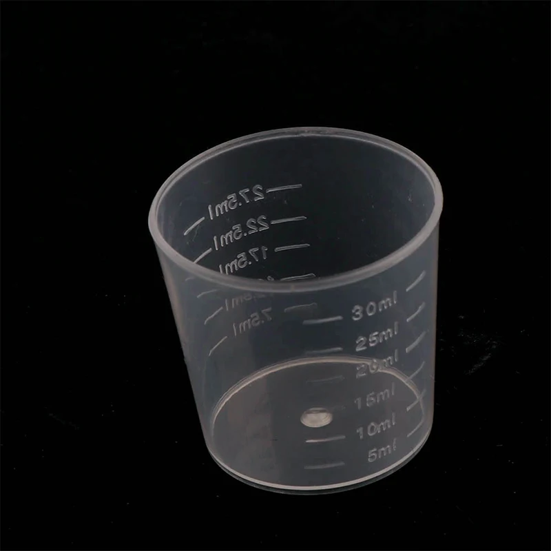 20pcs Plastic Graduated Measuring Cup Liquid Container Epoxy 30ml Resin Silicone Making Tool Transparent DIY Tool Mixing Cup