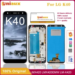 5.7“ Original LCD X420 For LG K40 X420 LCD OriginaL Display Touch Screen Digitizer with frame For LG K12 Plus Replacement Screen