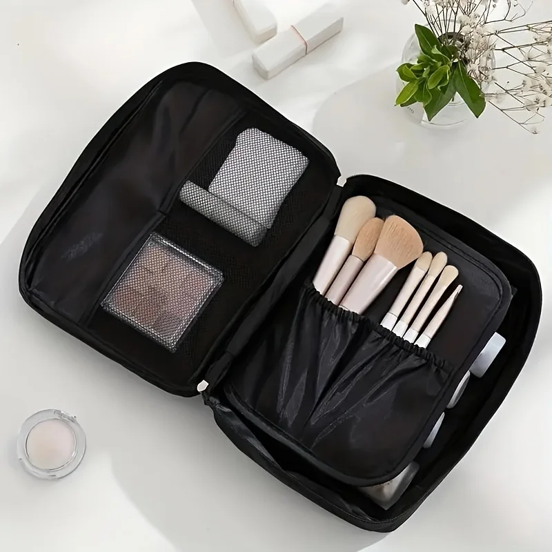 Borsa cosmetica da viaggio con Multi-scomparti, custodia per Organizer per il trucco, borsa per articoli da toeletta per articoli e accessori per la