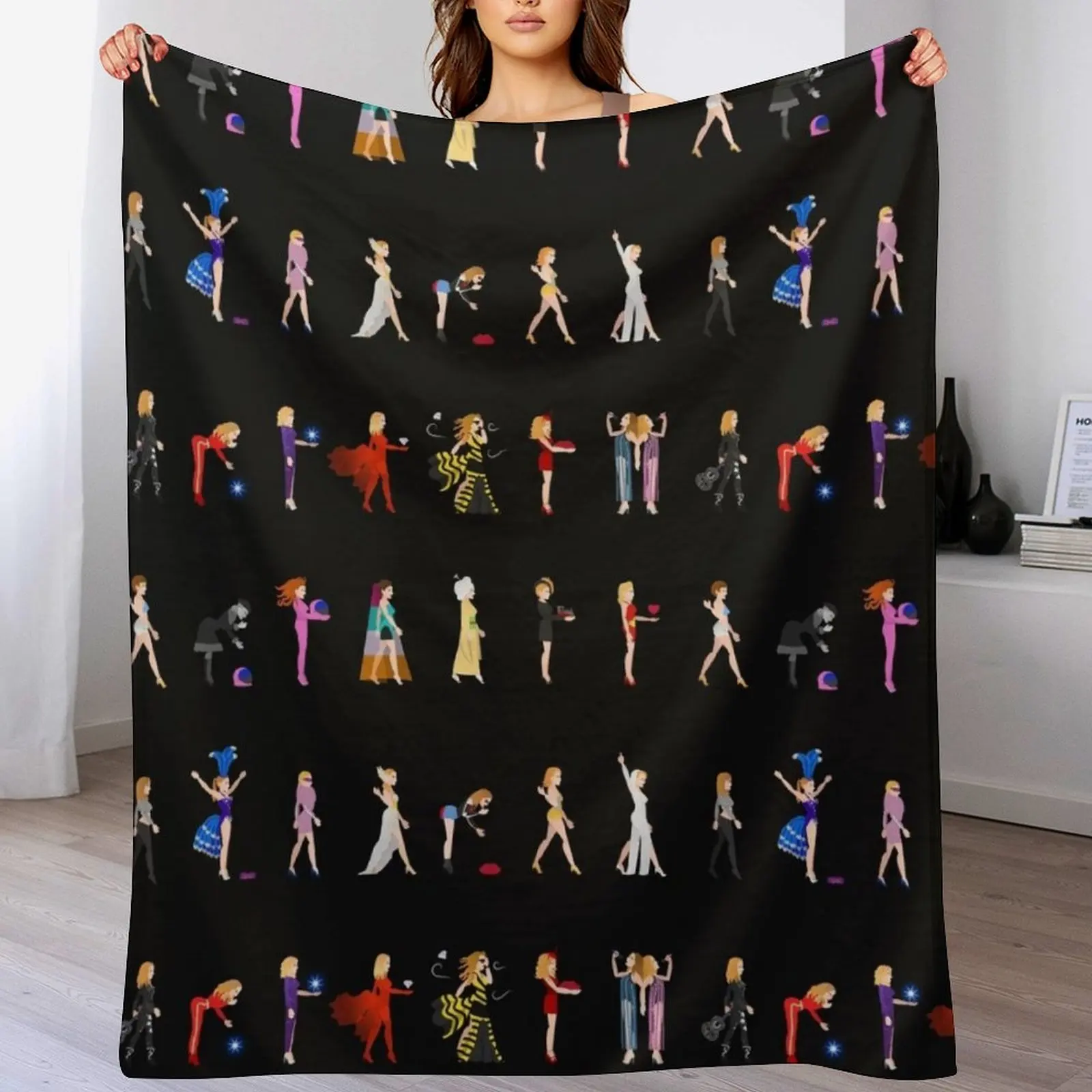 Kylie Evolution Throw Blanket Soft Sherpa Fleece Warm Blanket for Winter