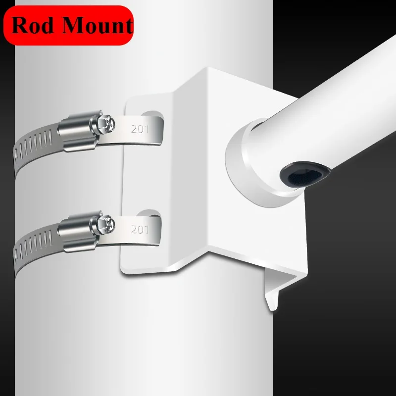 Aluminum Alloy Universal Holding Rod Wall Corner Bracket CCTV Camera Mounting Vertical Pole Mount Bullet / PTZ Camera Support