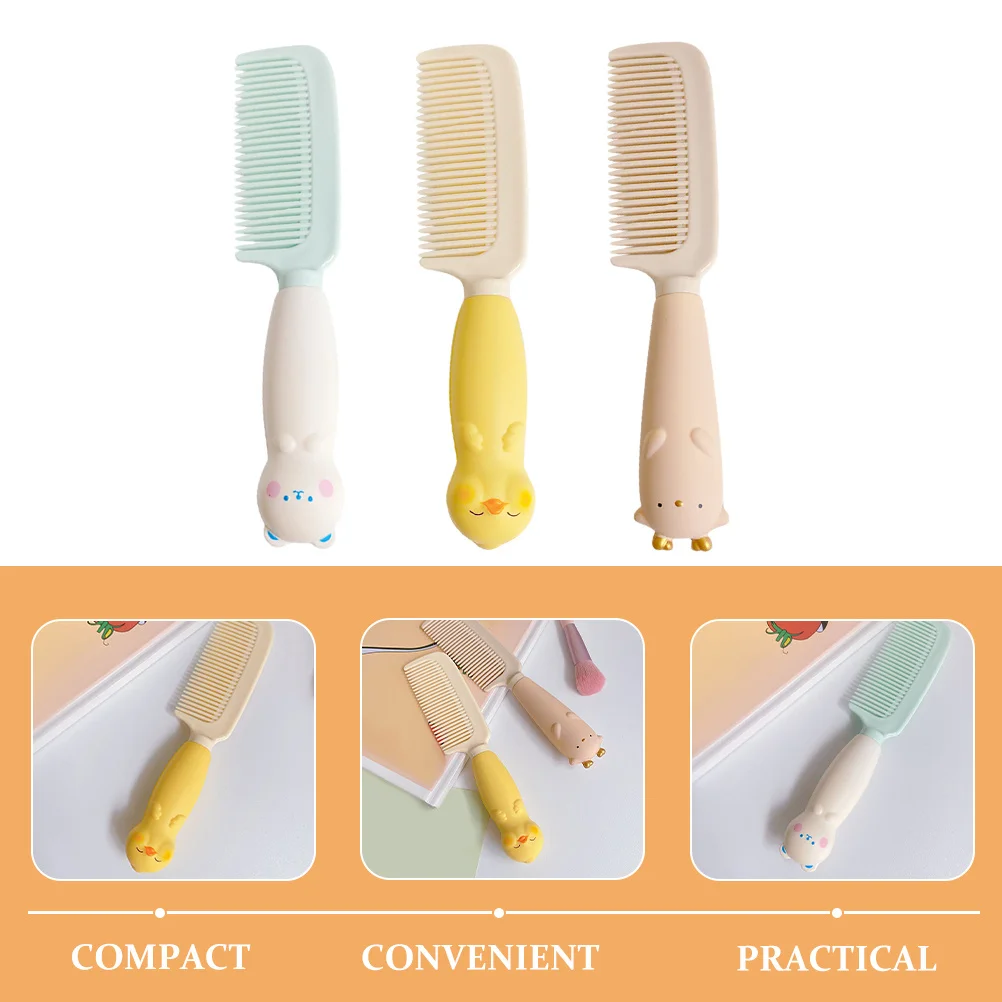 

3Pcs Animal Combs for Women Wide Tooth Detangling Comb for Curly Hair Wet Or Dry Use Portable Shower Hair Detangler Brush