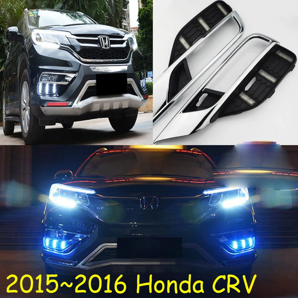 one set car accessories for Honda CR-V CR V CRV  daytime light 2016 2017 2018 LED DRL headlight for CRV fog light