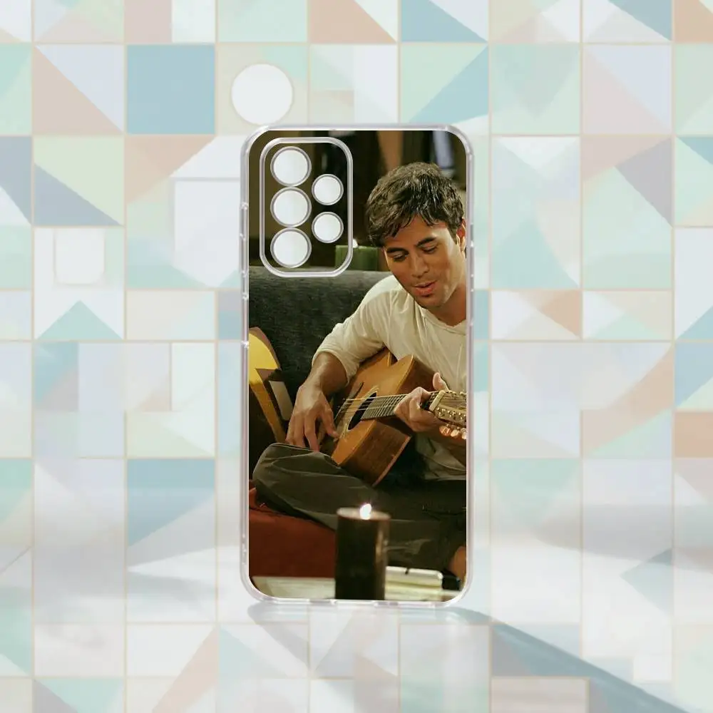 Enrique Iglesias Singer-r  Phone Case Transparent Silicone Soft For Samsung S25,S24,S21,S22,S23,S30,Ultra,S20,Plus,Fe