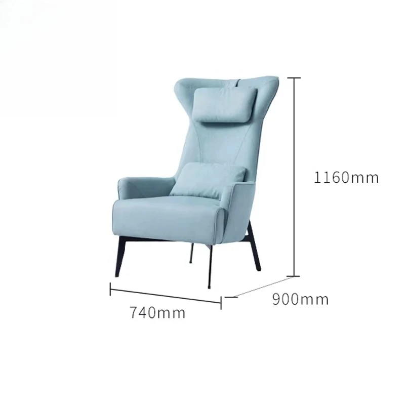 كرسي قهوة أوروبي عالي الظهر كرسي فاخر كرسي أريكة فردي #6