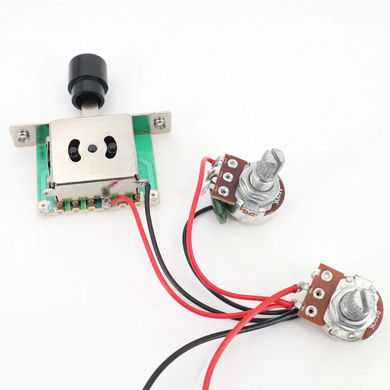 TL Electric Guitar Pickup Circuit Assembly with 1 Volume 1 Tone Three-Speed Switch Welding Set Electronic Circuit for Guitarists