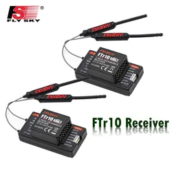 FlySky FTr10 Receiver 2.4G 10CH Two-Way Dual Antenna for Airplane glider helicopter multi-axis aircraft Flysky PL18 transmitter