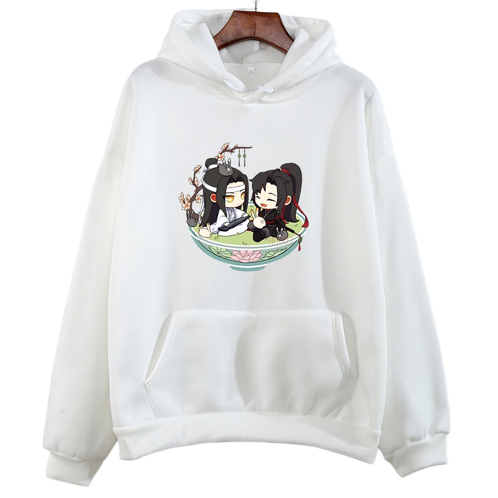 Mo Dao Zu Shi Hoodies Wei Wuxian and Lan Wangji Cartoon Print Sweatshirt Kawaii Girls Winter Pullovers Roupas Femininas Women