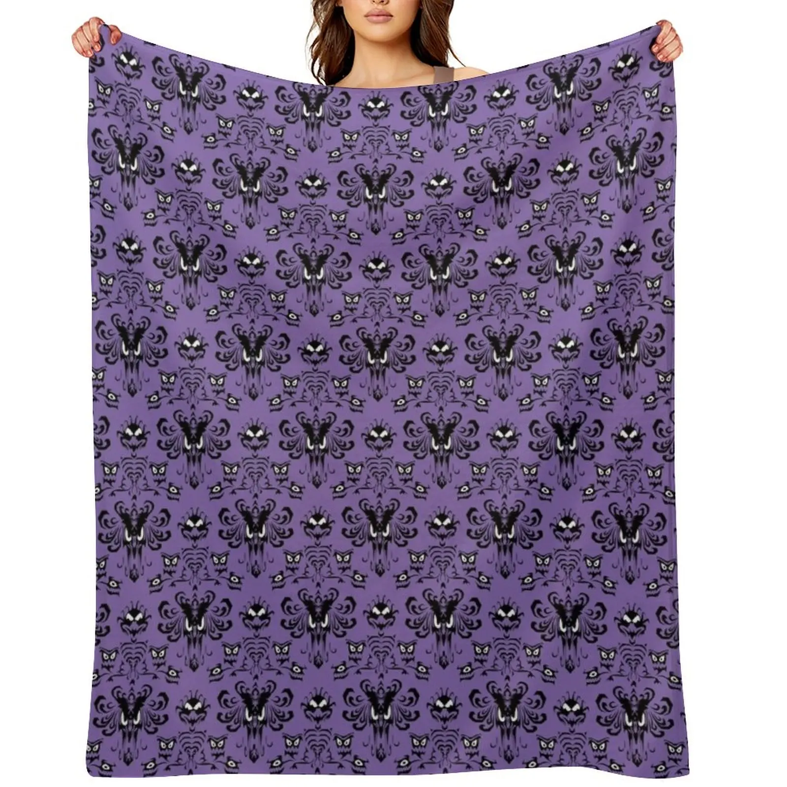 999 Happy Haunts Throw Blanket Hair Sofa Throw Flannels Weighted Multi-Purpose Single Blankets