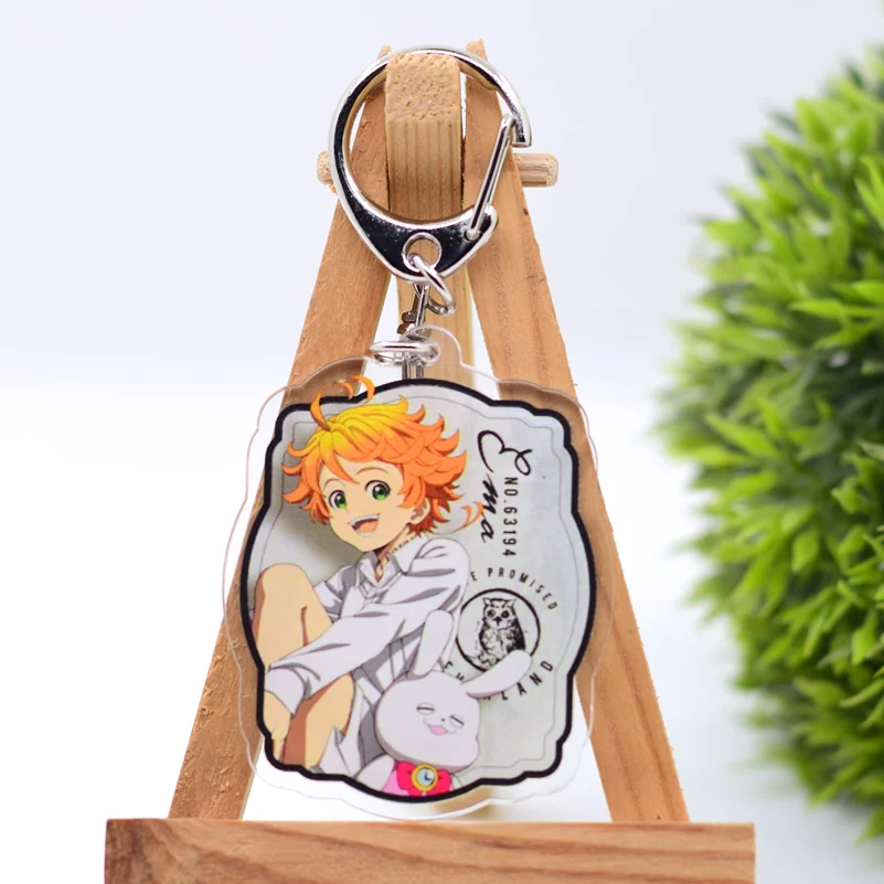 Neverland Anime Keychain 6 Styles Arcylic Cartoon Figures Keyrings Kawaii Accessories