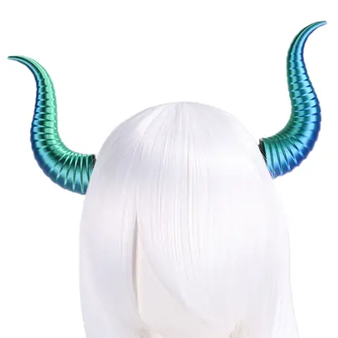 Demonhorn Lolita Håraccessoarer Sexig Tjej Cosplay Kostym Djurdräkt Mörka Serien Horn Gradvis Färgbyte Peruker 6 best sales demonhorn cosplay - №1