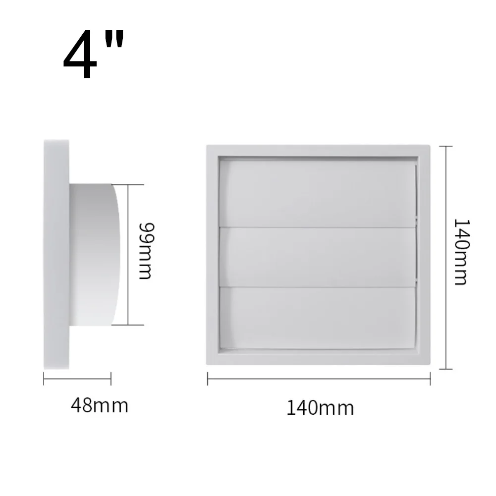 Cooker Hood Exhaust Vent Cover with Pest Protection for Ventilation Slots Suitable for Bathroom Fans Dryer Vents and Garage Use