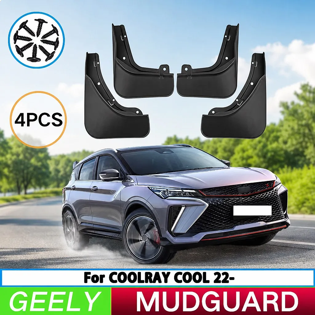 

For Geely Binyue Coolray 2022-2025 Car Tire Fender Splash Guard Mud Flaps 4pcs