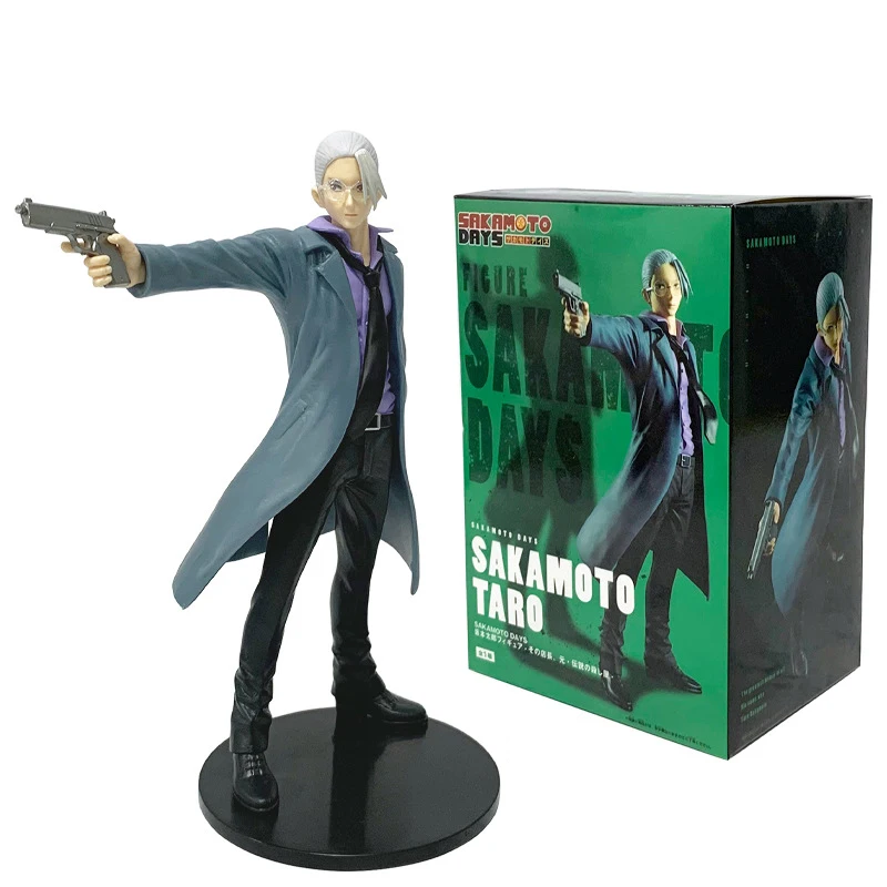 アニメ「サカモトデイズ」フィギュア玩具 21CM サカモト太郎 朝倉新 アクションフィギュア人形 PVCモデルコレクション装飾玩具ギフト人気商品