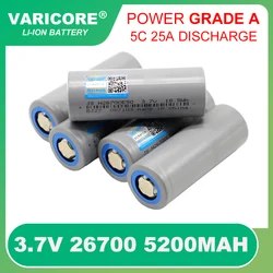 New Original 3.7V 26700 Lithium battery 5200mah High Power 5c 25a Max 8c 40A Discharge batteries