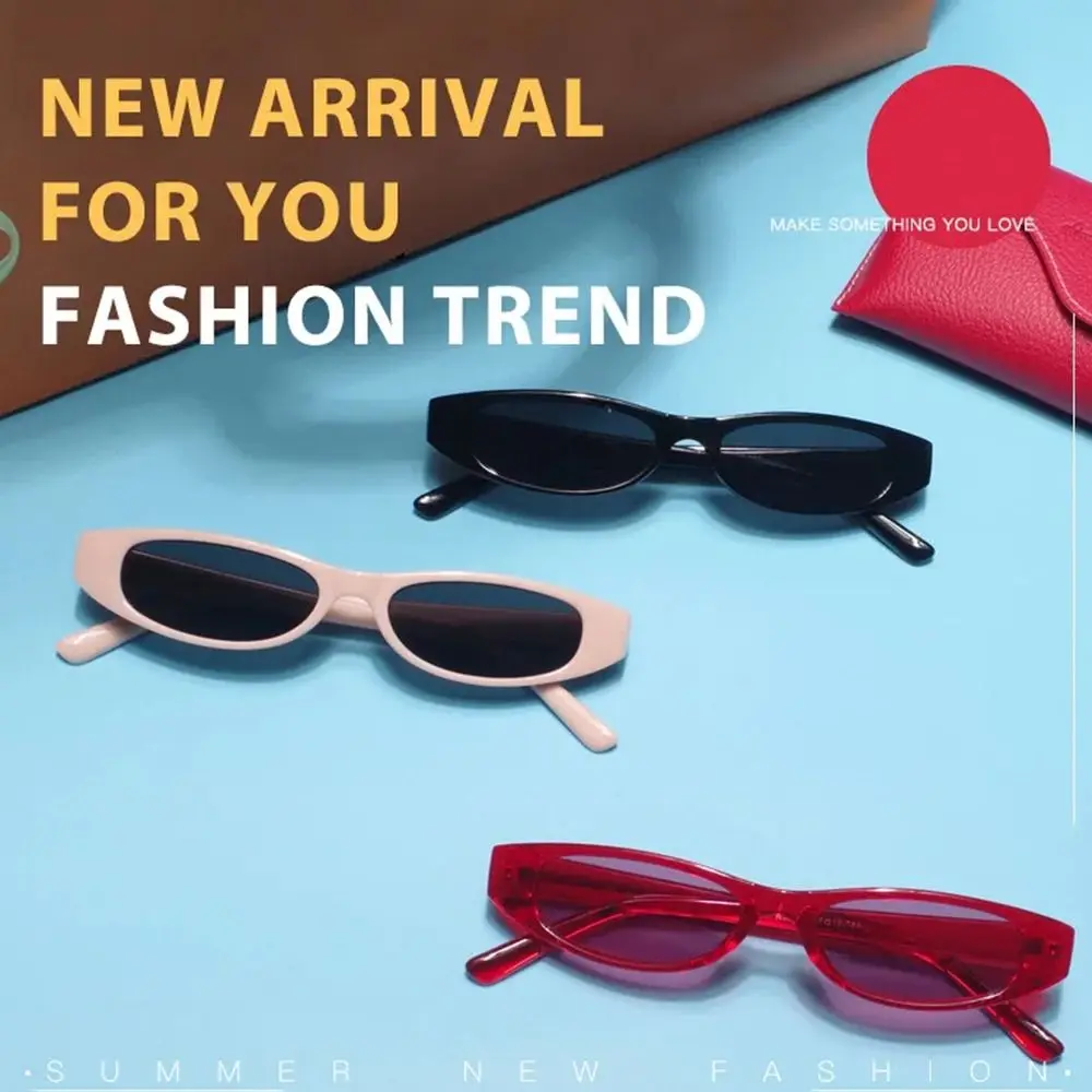 Vintage UV375 Sunglasses for Women Fashion Shades Sun Glasses Small Frame Oval Sunglasses for Women & Men