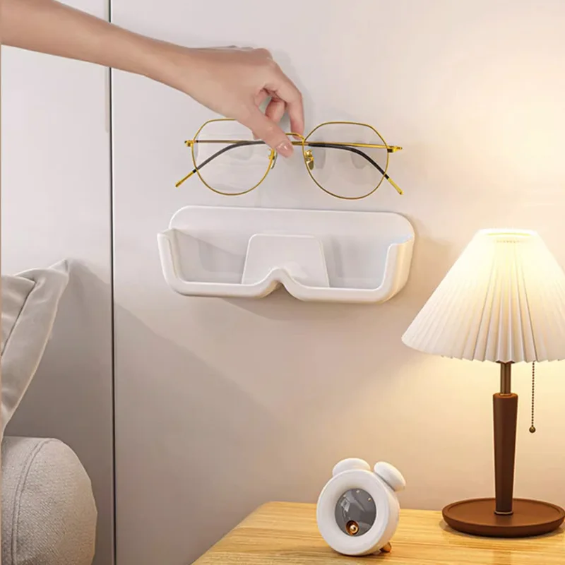 1pc Wall Mounted Acrylic Glasses Storage Box ,  Suitable For Bedroom Living Room Study School Dormitory, Eyeglass Store Display.