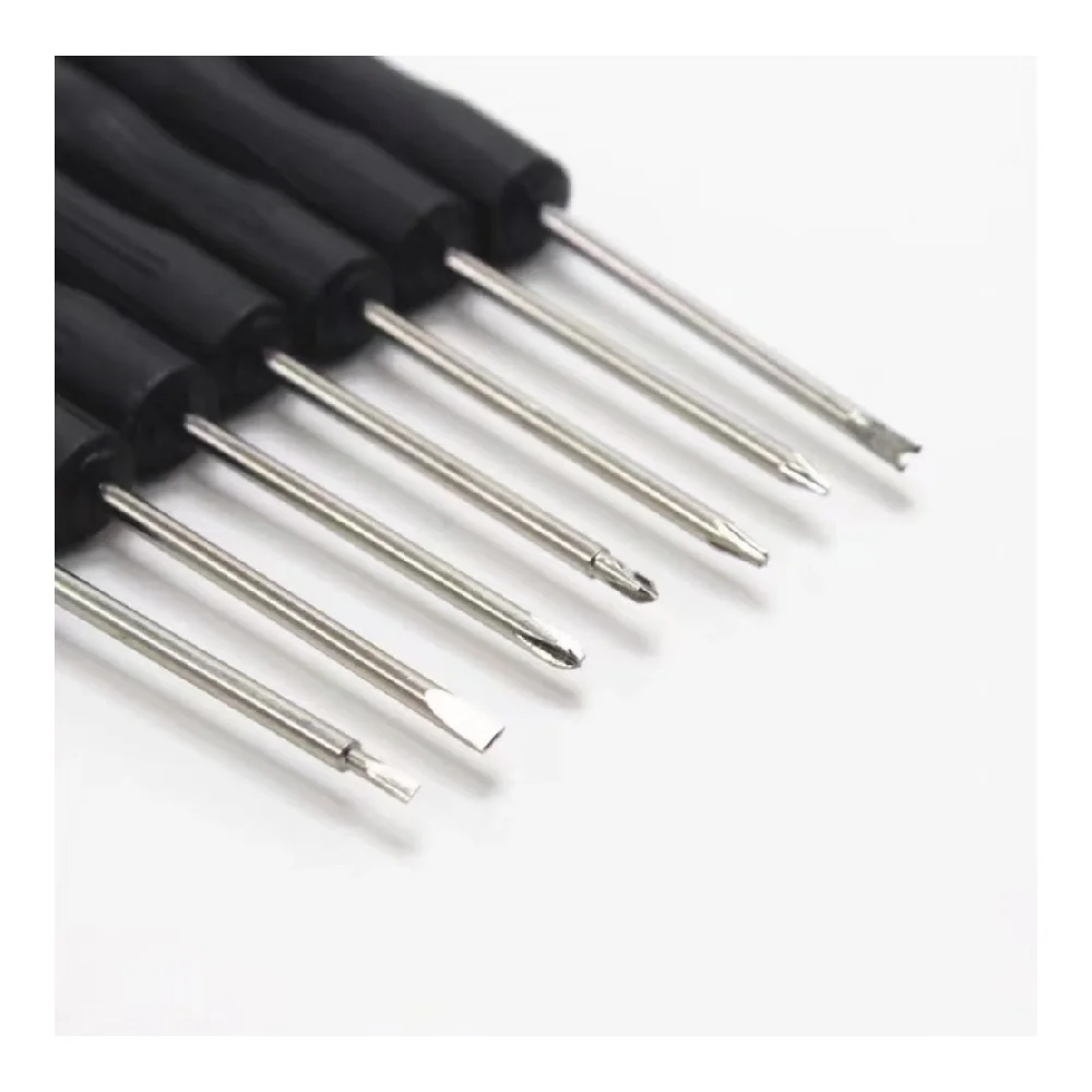 100PCS Mini Screwdriver  Flat Head Star Wrench Toy Appliance Repair Tool Kit Compact Size for Electronics Disassembly