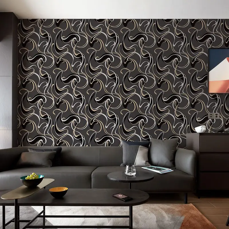 

Modern Interior Decoration Wallpaper for Walls Living Room Bedroom Waterproof PVC Geometry Strip Lines papel tapiz para pared