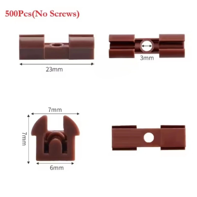 Invisible Plastic Fixing Clips For DIY Slatted Acoustic Wall Panels