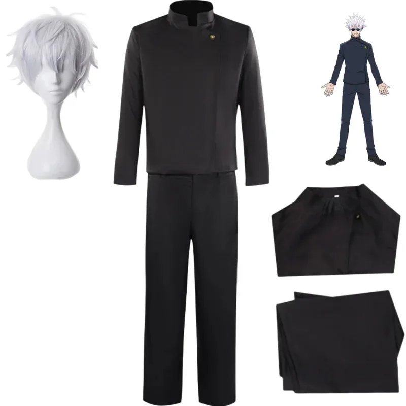 

Satoru Gojo Cosplay Costumes Game Stage Comic Characters Characters Demon Slayer Black Jujutsu Kaisen Costume Set GW054