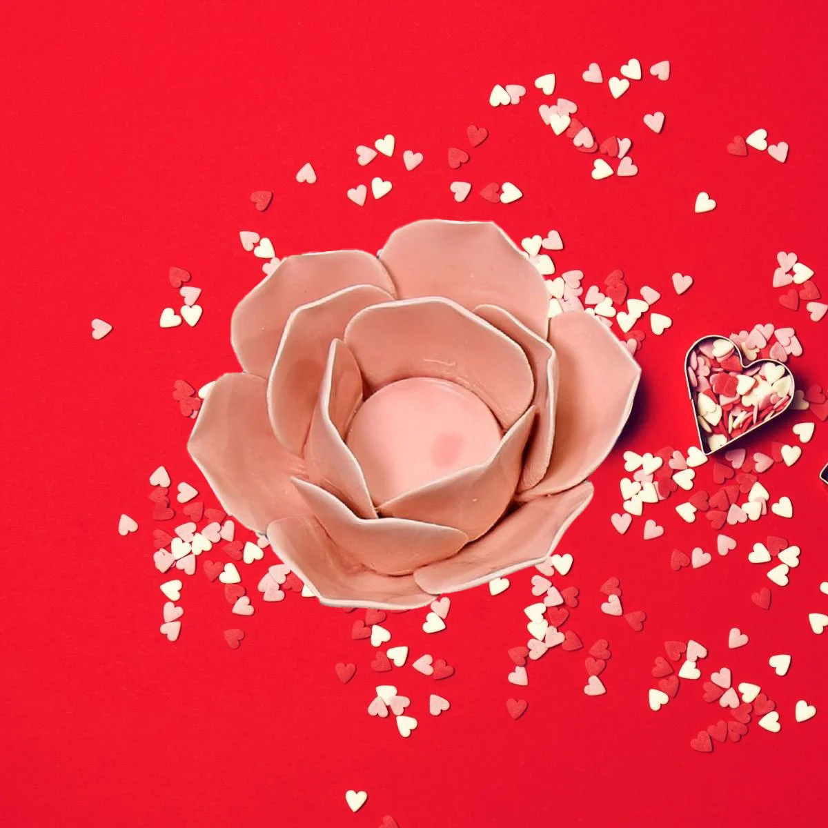 

Ceramic Holder Handmade Tea Light Holder Table Decoration Artistic Crackled Finish