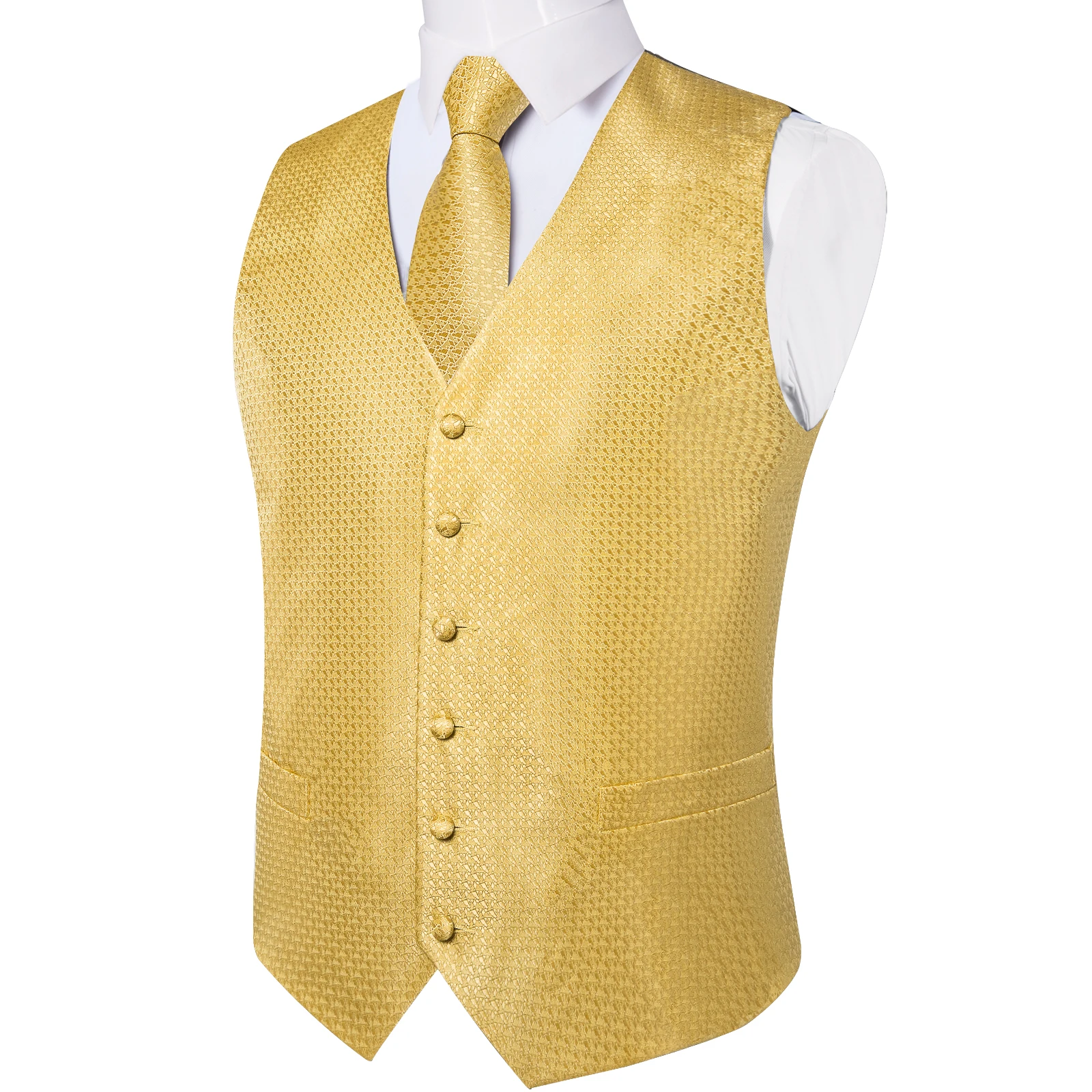 Luxus kleid weiß Paisley Hochzeits weste für Mann Anzug Mode Männer Business Smoking Weste Westen Anzug Krawatte Set Chaleco Hombre – Detail 31