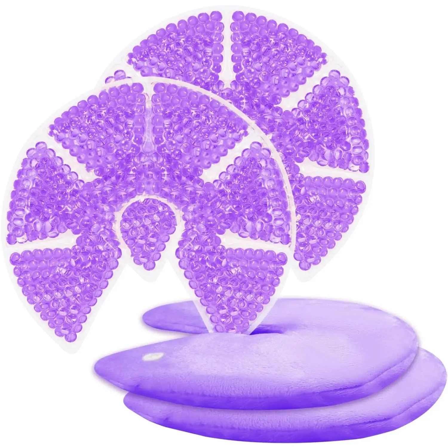 2 Pack Breast Therapy Pads for Breastfeeding, Hot & Cold Gel Pack Reusable Breast Ice & Heat Pad for Nursing Comfort Engorgement