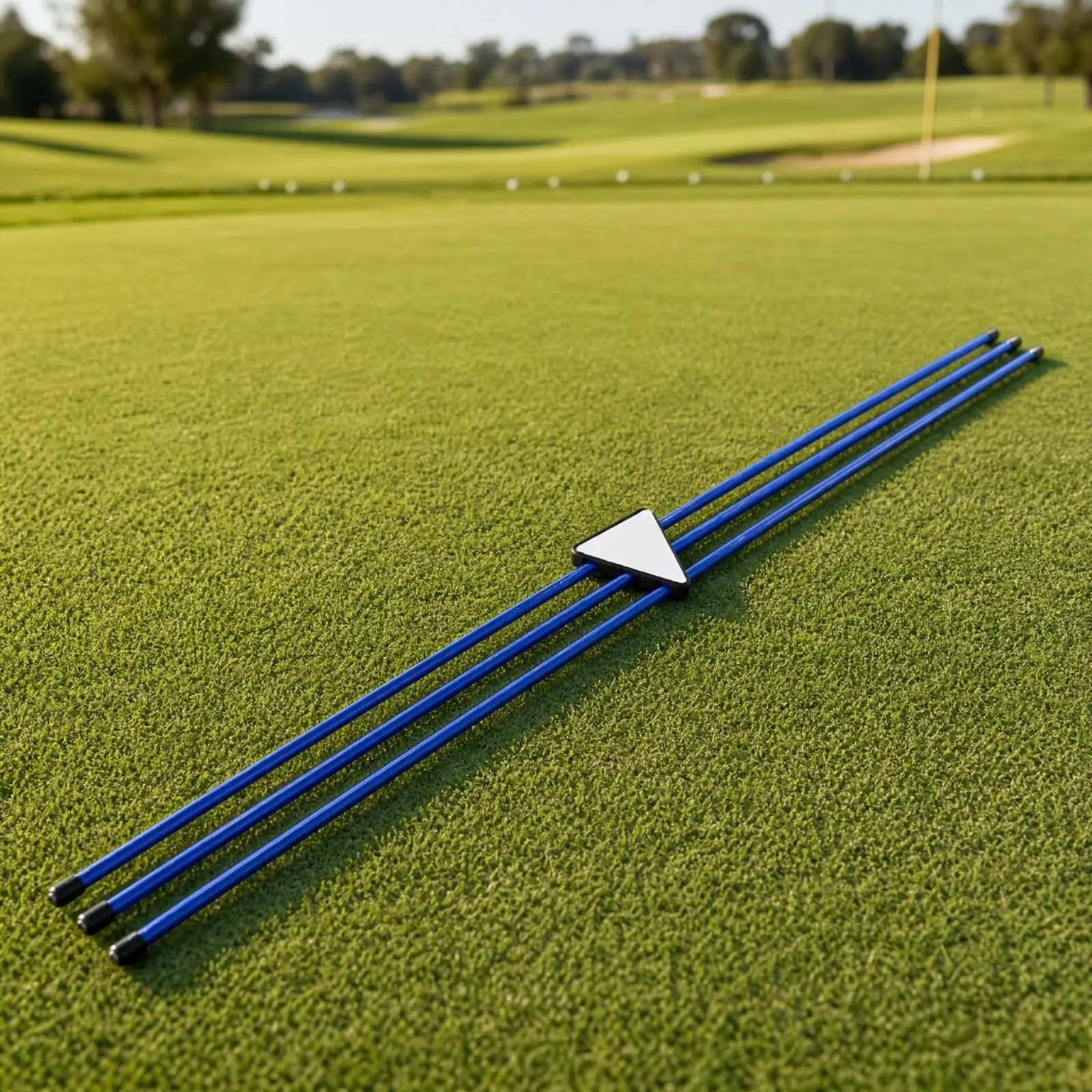 Golf Alignment and Putting Training Aid Portable Golf Training Aid with Parallel Rods Beginner-Friendly Lightweight