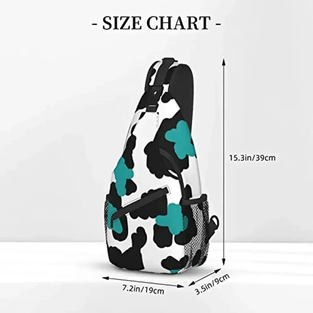 ดอกไม้เสือดาวพิมพ์Unisexกระเป๋าCrossbodyกระเป๋าเป้สะพายหลังเดินป่าDaypackกระเป๋าสะพายสําหรับผู้หญิงผู้ชาย