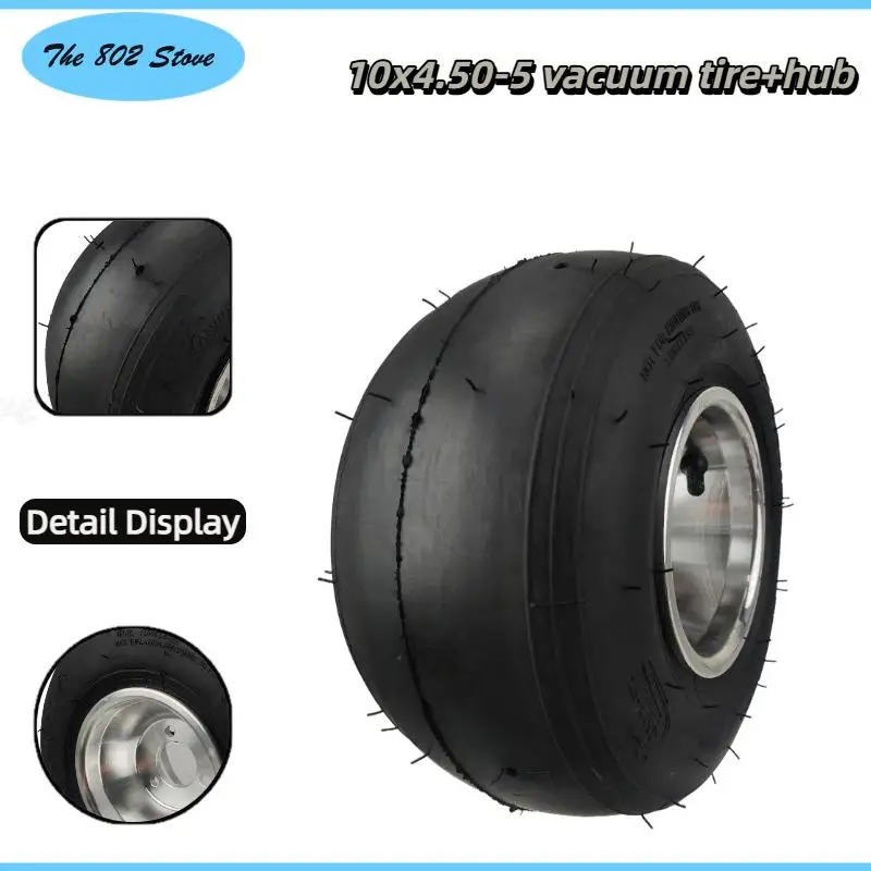 

Шина 10X4.50-5, 10-дюймовый легкосплавный диск и бескамерная шина, переднее колесо для картинга, подходит для картинга, квадроциклов, UTV, багги.