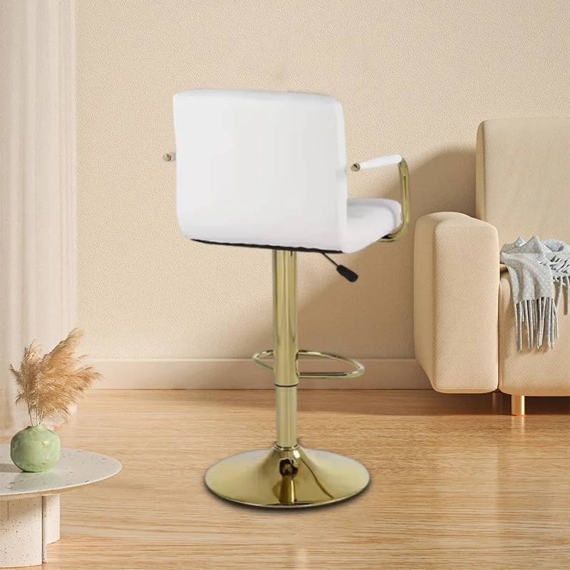 Bar Chair Rotating Lifting   Household High Stool Bar Front Desk Cashier Chair Cross-border Hotel Leisure Back Chair