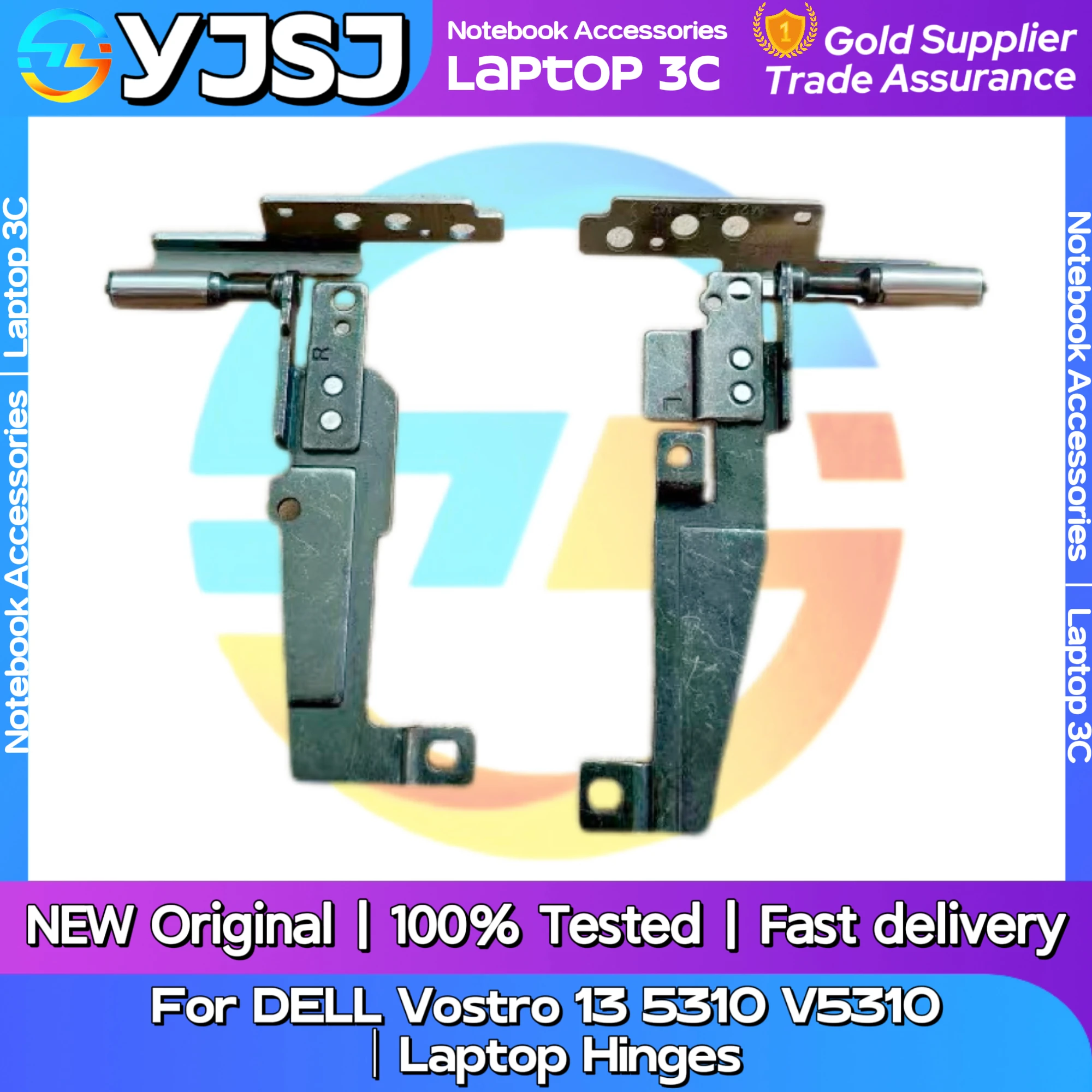 New Original Laptop Notebook Hinges For DELL Vostro 13 5310 V5310 built-in left and right Hinges LCD Screen Hinge LCD shaft