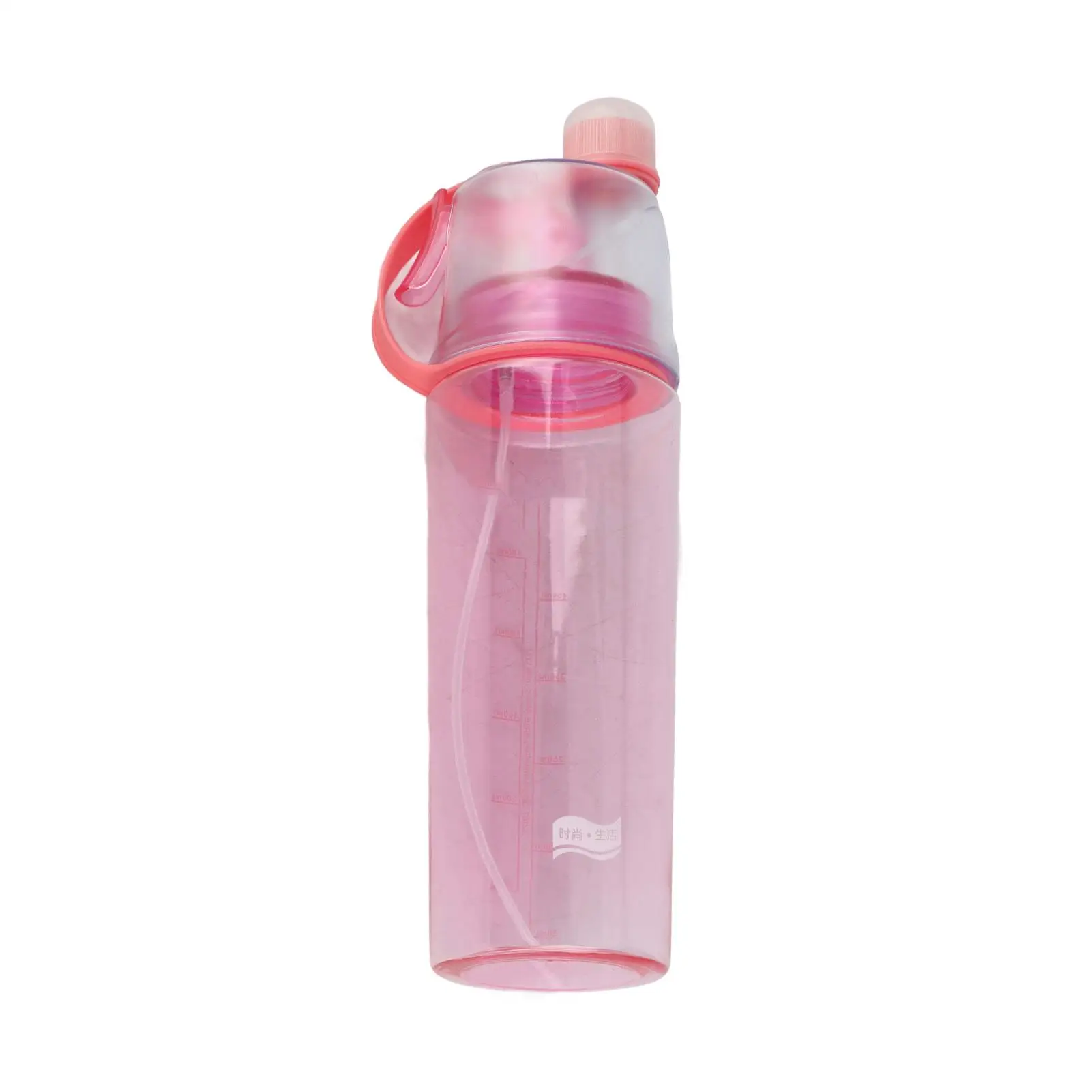 600ML Pink Portable Leak-Proof Spray Bottle with Clear Plastic Head - Ideal for Travel & Home Use