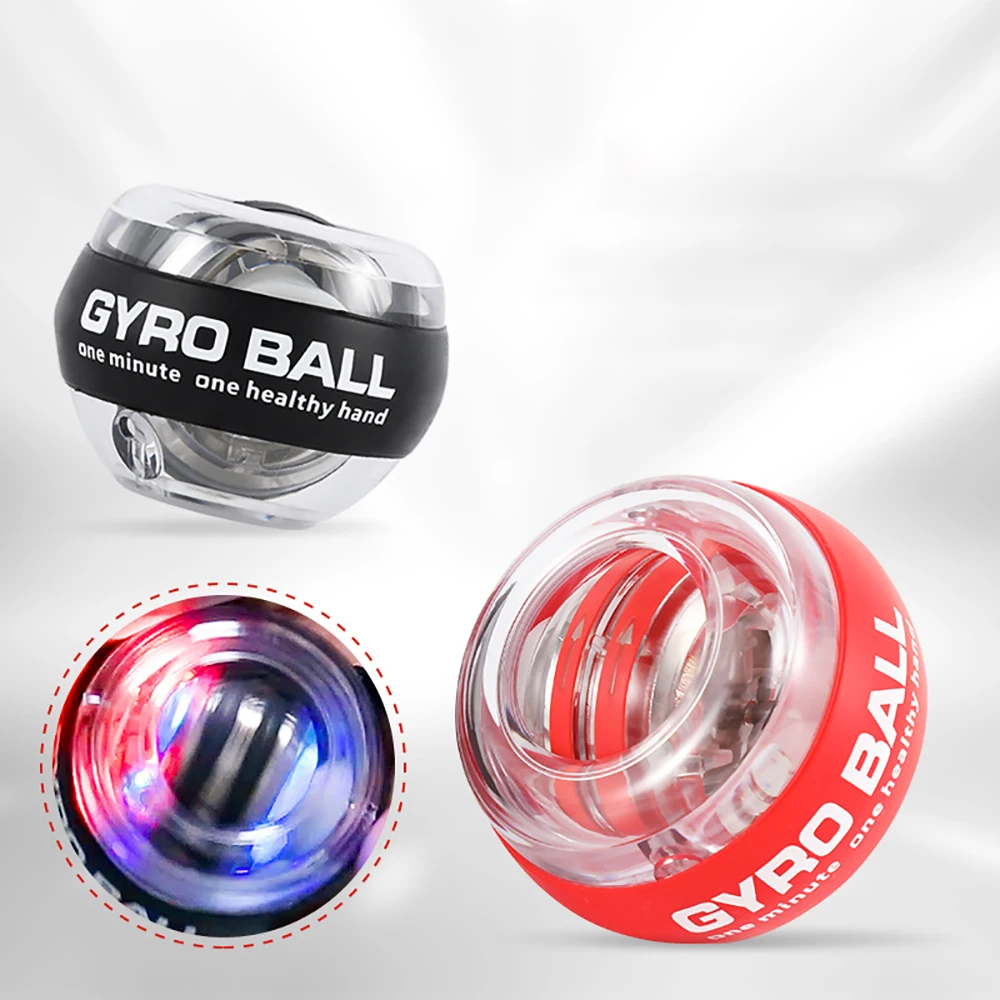 

Гиробол Powerball Тренажер для мышц предплечья Гироскоп Power Ball Гироскоп Тренажер для усилителя запястья Упражнения для рук Светящийся мяч