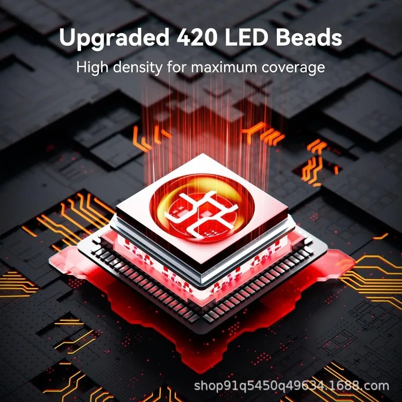 적외선 치료 패드 스킨케어 420PCS 3 in1 LED 원적외선 허리 등 어깨 근육통 요가 매트 완화 및 휴식