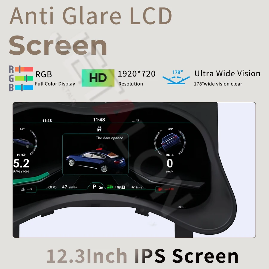 12.3 Inch LCD Car Digital Cluster Instrument CockPit Upgrade Smart Cluster For Infiniti Q70 Q70L M25 M35 M37 M56 2013-2020