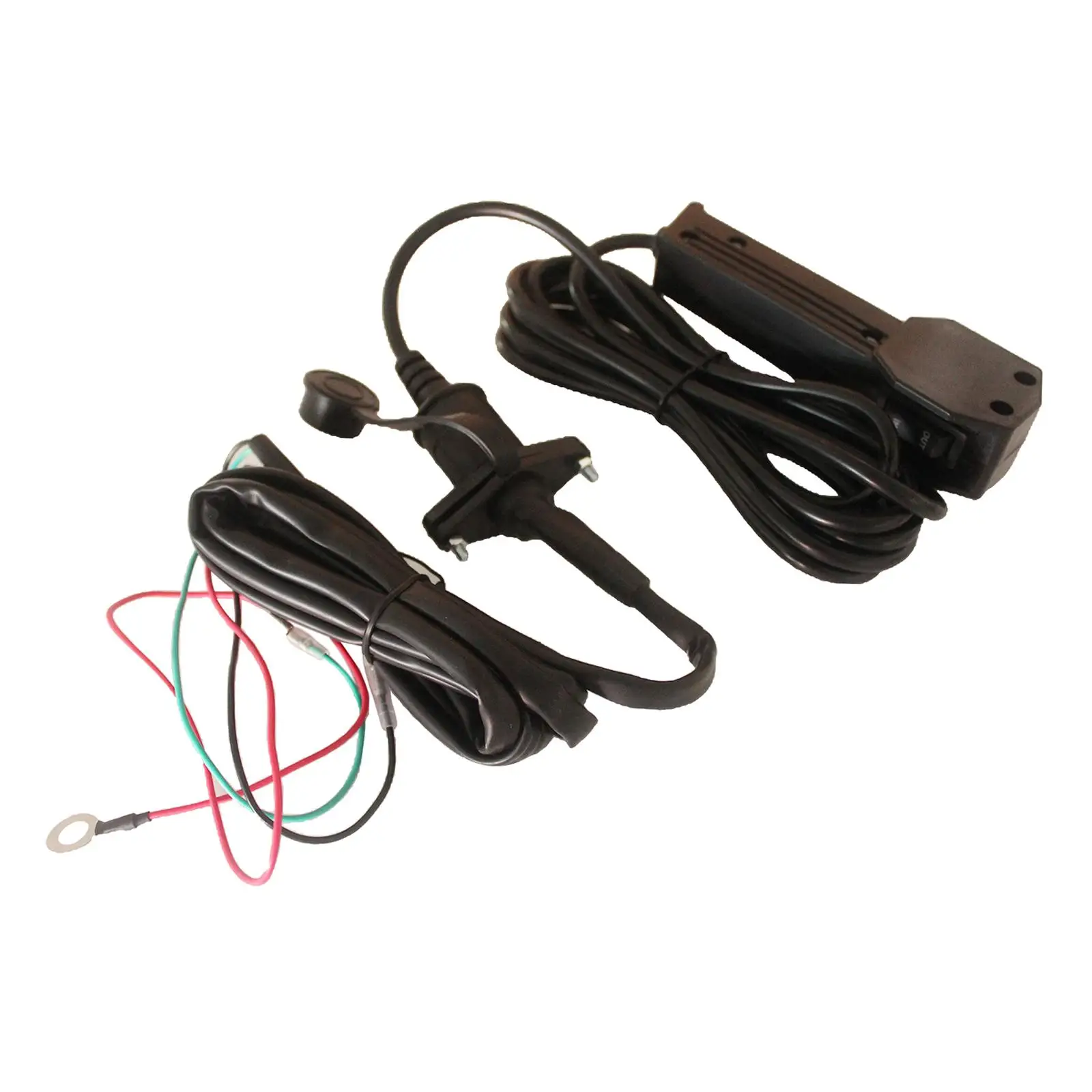 Kit de cabrestante de actualización de conversión de Cable de Control remoto con interruptor basculante ATV negro