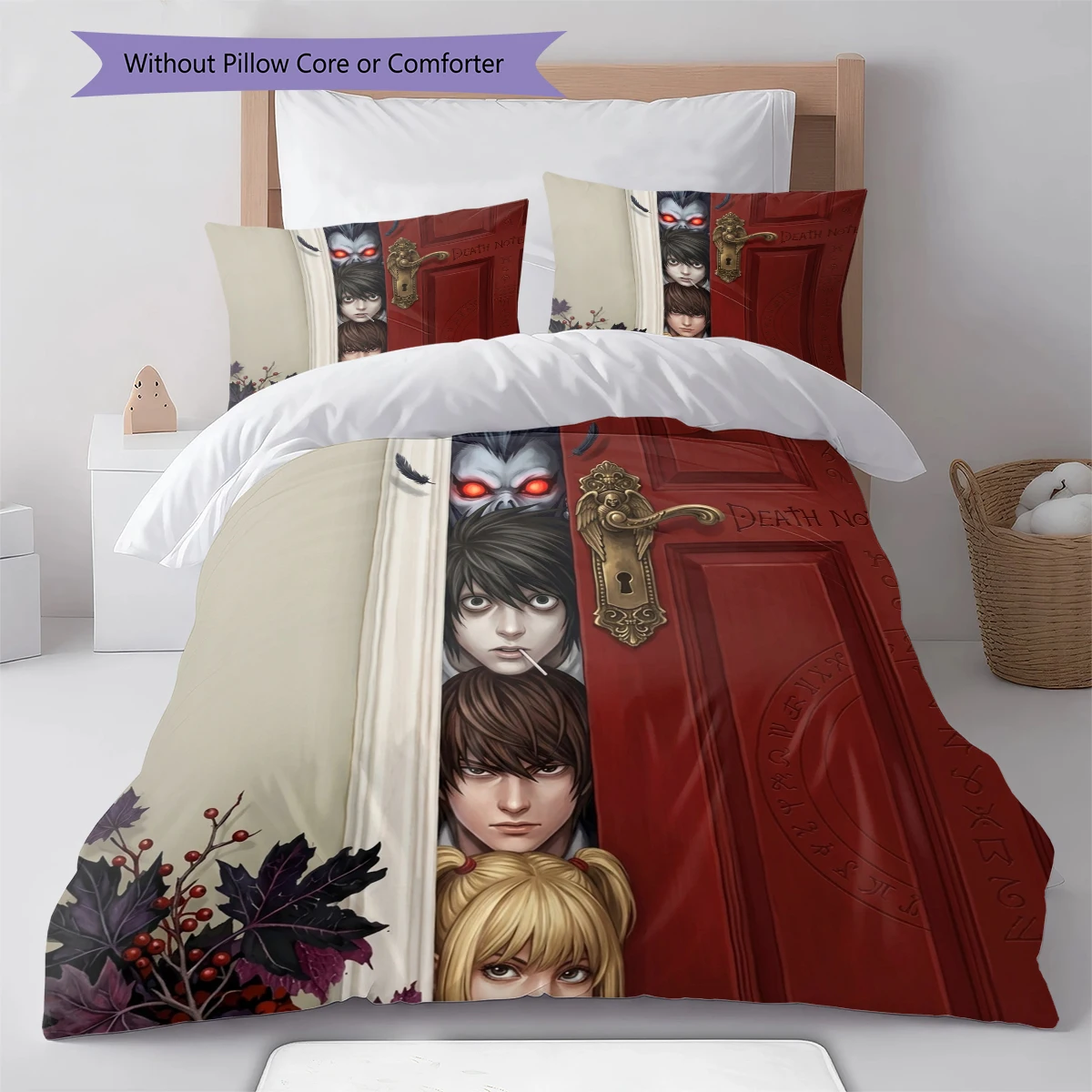 Death Note Soft  Comfortable Duvet Cover, Kids Bedding Gift,Size  Different Options -HE83
