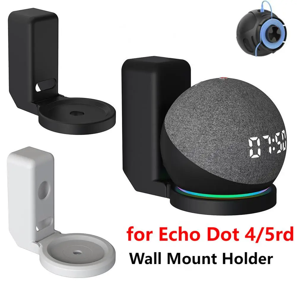 Wall Mount Hanger Holder for Amazon Alexa Echo Dot 4th & 5th Gen Space Saving Bracket Echo Dot 4 5 Speaker Wall Mount Stand