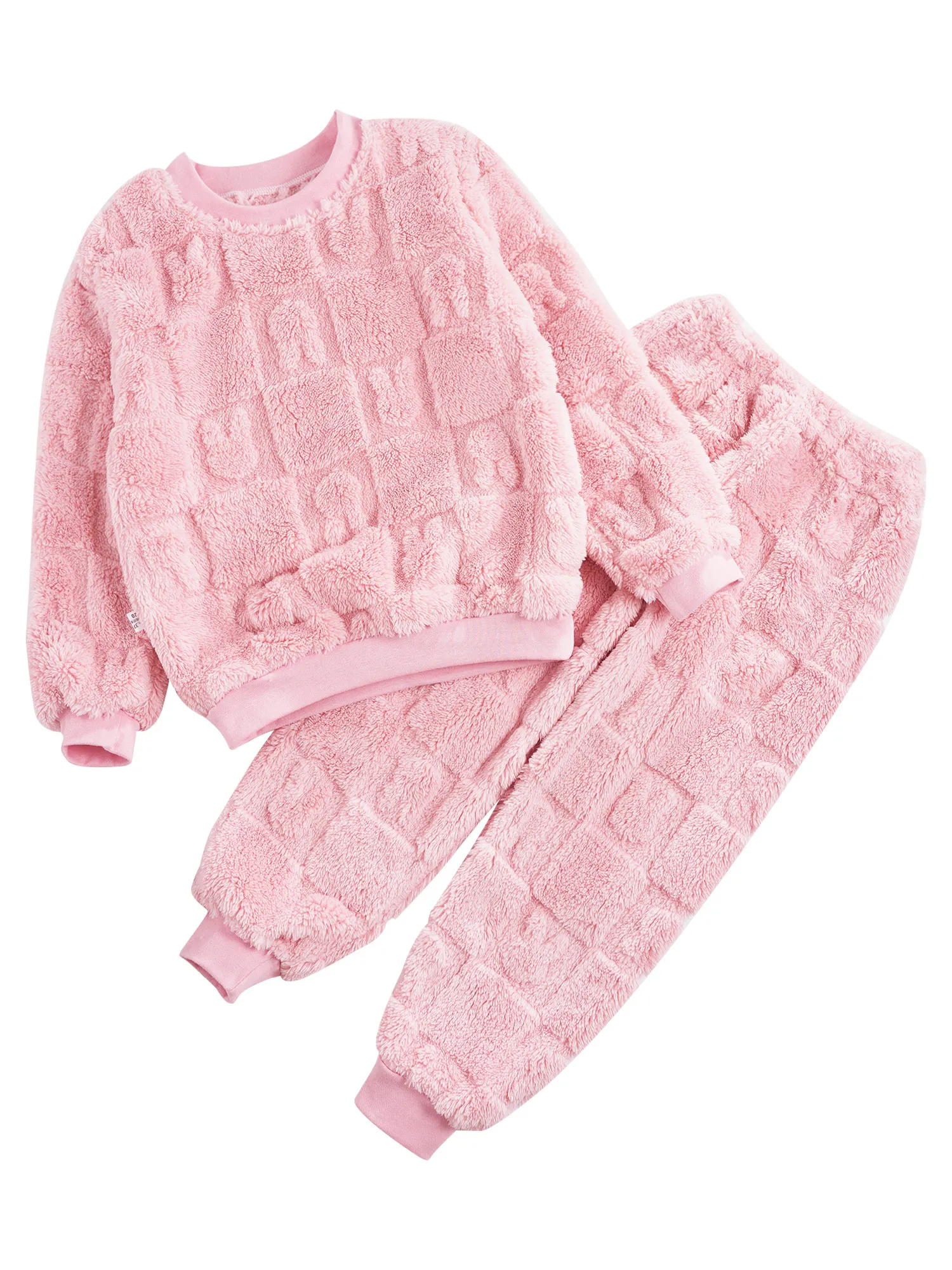 Baby Boys Girls pigiama Set Cotton PJs Sleepwear a maniche lunghe Top con pantaloni lunghi Bottom Nightwear Winter Outfit Loungewear