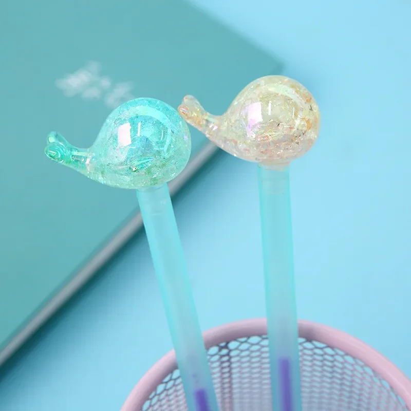 

Корейская мультяшная креативная ручка-роллер, кристалл дельфина, акриловая мультяшная ручка-роллер, 36 шт.