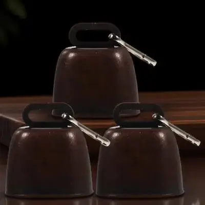 3 set campanelli per cani di piccola taglia in metallo chiaro suono forte campanelli per collare sospeso leggeri campeggio escursionismo campanello da esterno anti-smarrimento