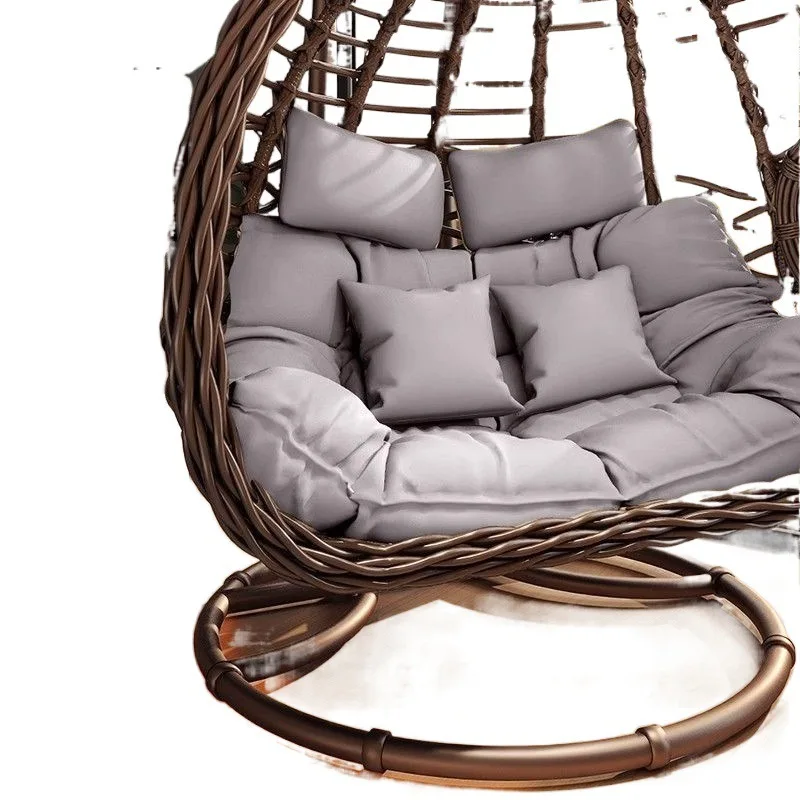 Customizable Garden Double Bird's Nest Rocking Chair, Indoor Internet Celebrity Balcony Hammock Rattan, Outdoor Swing Hanging Ch