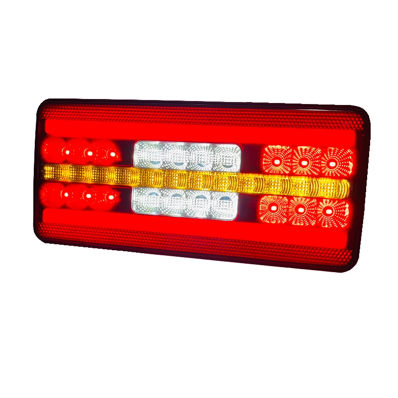 L2552 LED Combination Tail Light 10-30V Drive/Stop/Turn/Brake Indicator Lamp for Heavy-duty Truck Trailer Tray-back